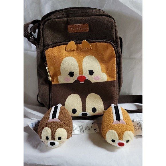 Disney's Chip and Dale Tsum Tsum Crossbody bag and tsum tsum bundle - Picture 1 of 9